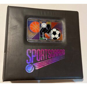 VTG Card Binder w/ Assorted Basketball & Hockey Cards, approx 609 cards